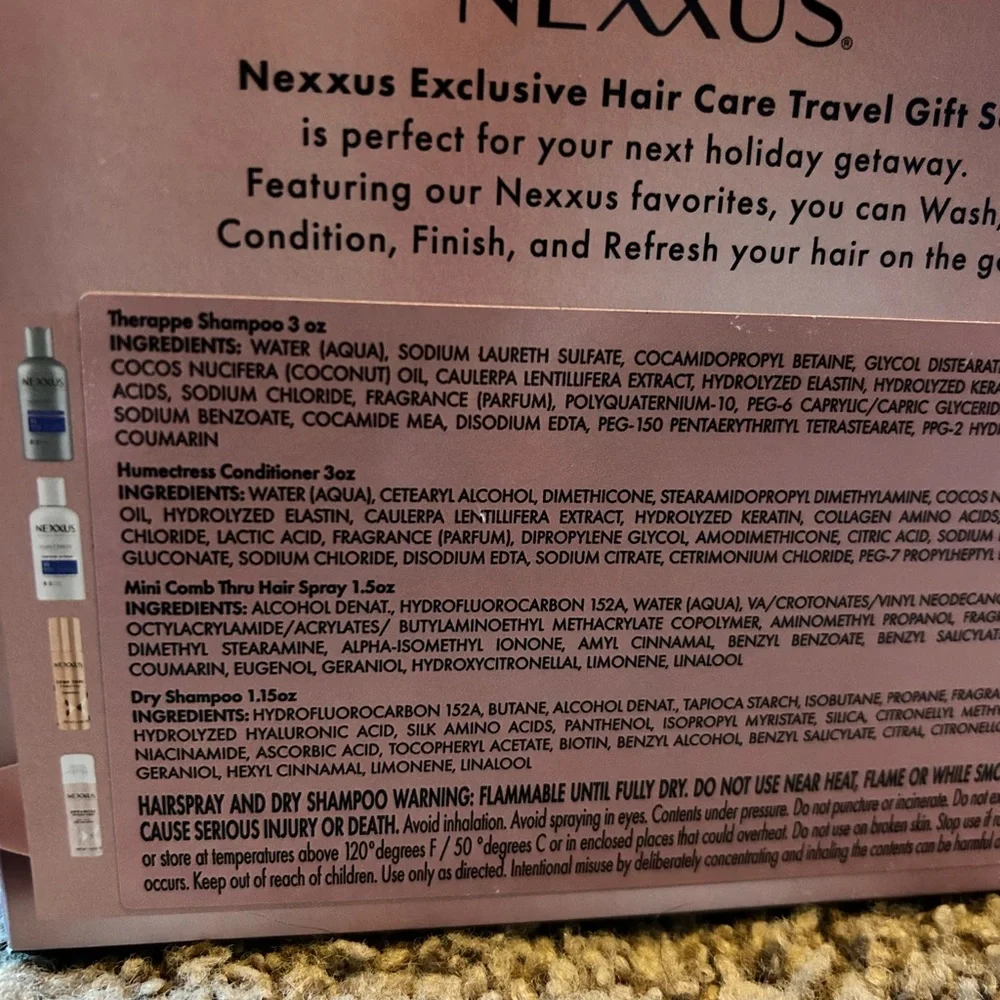 Nexxus Exclusive Hair Care Travel‎ Gift Set NWT